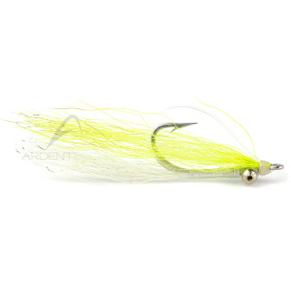 Fly RIO Skinny Water Clouser Minnow Weedless Chartreuse/White