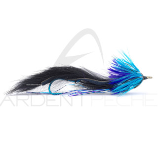 Fly RIO String Leech Black & Blue