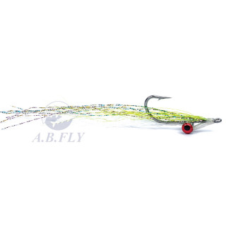 Rainy´s CLOUSER DEEP MINOW CHARTREUSE/WHITE Flies