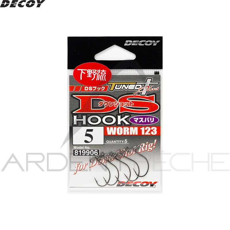 Simple Decoy Hameçon simple DECOY Worm 123 DS Hook masubari