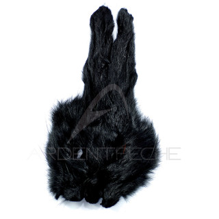 Maschera intera di lepre tinta nera
