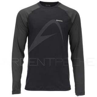 SIMMS Lightweight Baselayer Top Black Base Layer