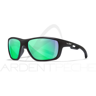 Polarized sunglasses WILEY X Aspect captivate Green mirror matte black frame