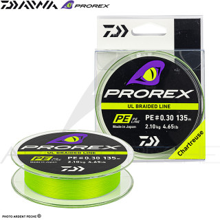 Tresse DAIWA Prorex UL PE line 135m Chartreuse
