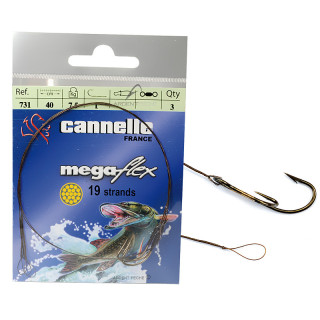 CANNELLE megaflex leader 1 loop + 1 ryder double hook