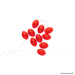 Oval Plastic Fluo Beads W