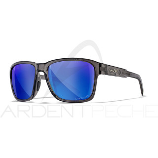 Polarized sunglasses WILEY X Trek captivate Blue mirror Gloss crystal dark grey frame