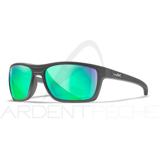 Occhiali polarizzati WILEY X Kingpin captivate Green mirror Matte graphite frame