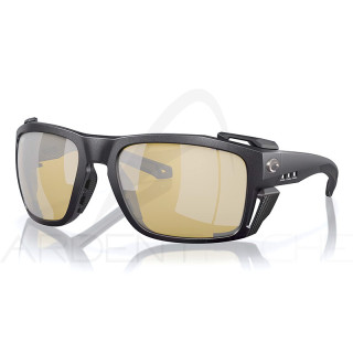 COSTA DEL MAR King tide 8 Black Silver sunrise mirror 580G polarized sunglasses
