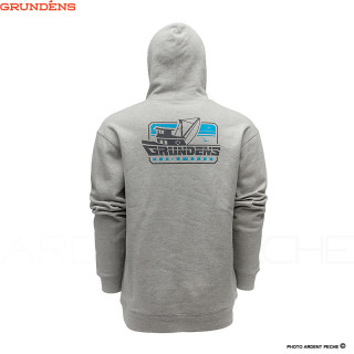 Felpa GRUNDENS Displacement hoodie commercial boat Athletic heather