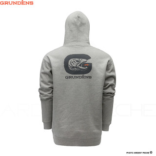 Felpa GRUNDENS G Trout hoodie Athletic heather