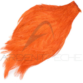 Dyed rooster neck