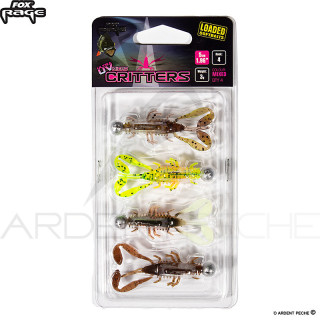 Soft bait FOX RAGE Micro critter mixed UV colour loaded