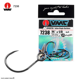 Hameçon simple VMC Predator 7237 B BN