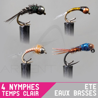 GARBOLINO Nymph Rig Summer low waters / Clear weather Set x4