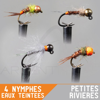 GARBOLINO Nymph Rig Small rivers / Tinted waters Set x4