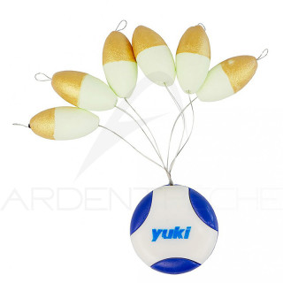 Perlina galleggiante YUKI Oval floating bead with stopper