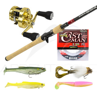 Pack premium casting TENRYU Injection BC 80 XXH + SHIMANO Calcutta MD 301 XG