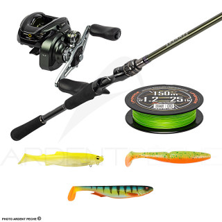 Pack premium casting MEGABASS Levante JP F8 710 LV + SHIMANO Curado M 201 HG
