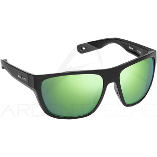Polarised sunglasses BAJIO Las Rocas bifocal +2.5 Black matte Green mirror