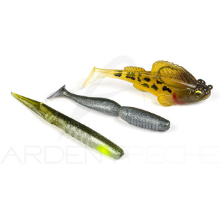 Pack of 3 bass soft lures MEGABASS