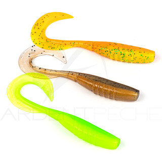Pack of 3 soft lures MEGABASS X Layer Curly 5