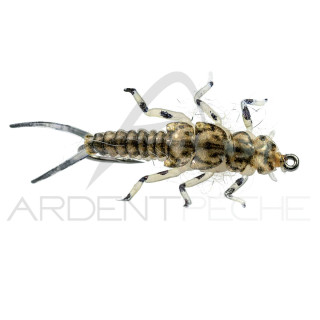Mosca realistica Stonefly ninfa Tan