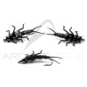Mosca realistica Stonefly ninfa Nero