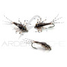 Mosca realistica Mayfly ninfa Marrone