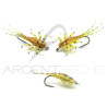 Mosca realistica Mayfly ninfa Giallo