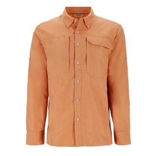 Camicie SIMMS Guide Shirt Orange Maple