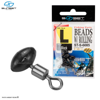 Slider SUNSET Beads with rolling ST S 6085