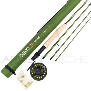 Canna da mosca DEVAUX pronta a pescare Kit Initial 8' seta 4/5