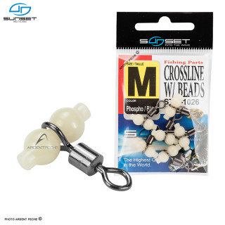 Slider SUNSET Crossline with beads ST S 1026