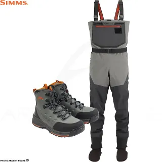 Pack waders e scarpe in feltro Simms Freestone - pesca in tutta libertà - Ardent Fly Fishing