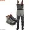 Pack waders SIMMS Freestone Smoke + chaussures feutres