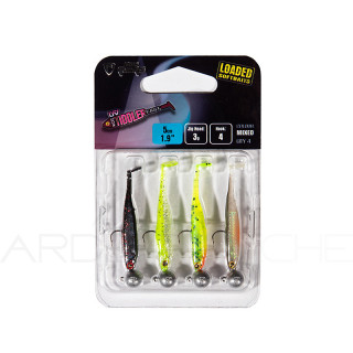 Soft lure FOX RAGE Micro tiddler fast loaded 5cm UV mixed colour pack