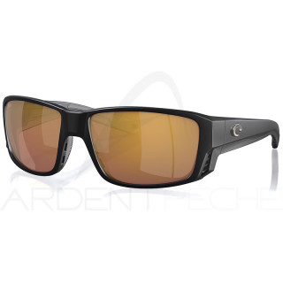 Occhiali polarizzati COSTA DEL MAR Tuna alley pro Matte black Gold mirror 580G