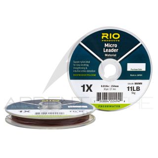 Fils nylon RIO Micro Leader marron (27m)