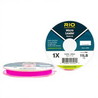 RIO Micro Leader pink nylon line (27m)