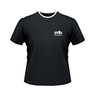 T-shirt MEGABASS teschio con bordino bianco