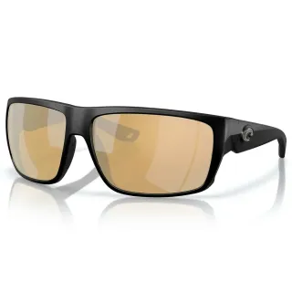 Polarized sunglasses COSTA DEL MAR Fly line Matte black Sunrise silver mirror 580G