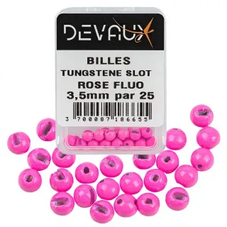 Tungsten bead SLOT DEVAUX Fluo pink