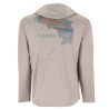 Tee shirt SIMMS Solarflex Hoody Artist Series Dolomite Trout