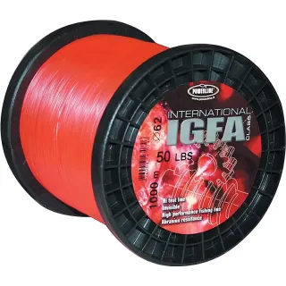 Nylon POWERLINE IGFA Rosso 1000m