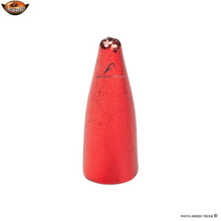 DELALANDE Piombo pallina forata rosso x1