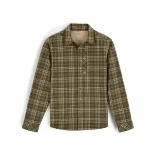 Sovracamicia con cappuccio SIMMS Coldweather Hooded Shacket Schooner Plaid Loden - Ardent flyfishing