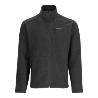 Felpa SIMMS Rivershed Full Zip Black Heather - Ardent flyfishing
