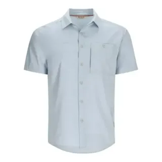 Camicia SIMMS Challenger Short Sleeve Steel Blue - Ardent flyfishing
