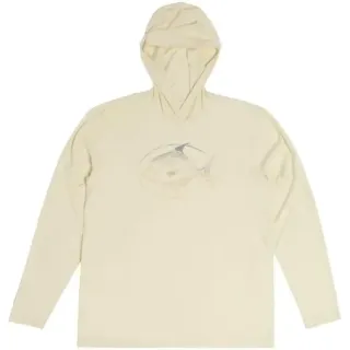 T-shirt con cappuccio SIMMS Tech Hoody Artist Series Tallow Salt Catch - Ardent flyfishing